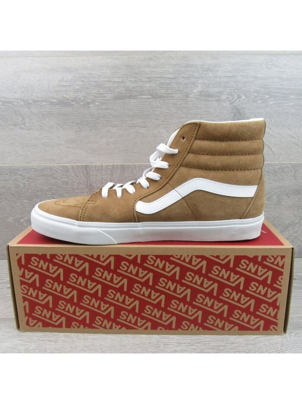 Vans Sk8-Hi Suede Sneakers Men's Size 11.5 Brown NEW - Picture 3 of 15